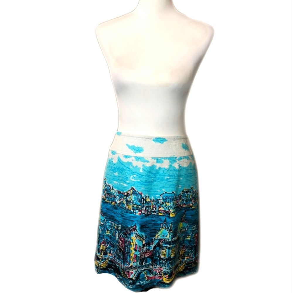 Talbots Venice Vacation Pencil Skirt, Vibrant Colors, Classic, Classy, 10 - Picture 4 of 10